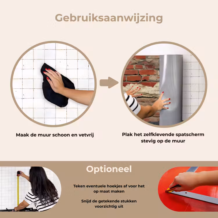Spatscherm keuken - Muur - Baksteen - Verweerd — 7