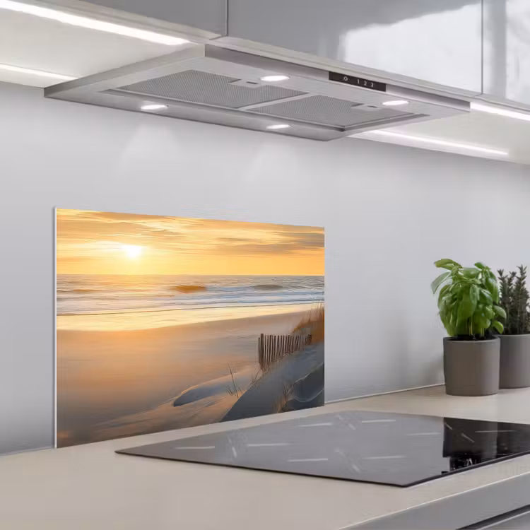 Spatscherm keuken - Strand - Duinen - Zonsondergang — 4