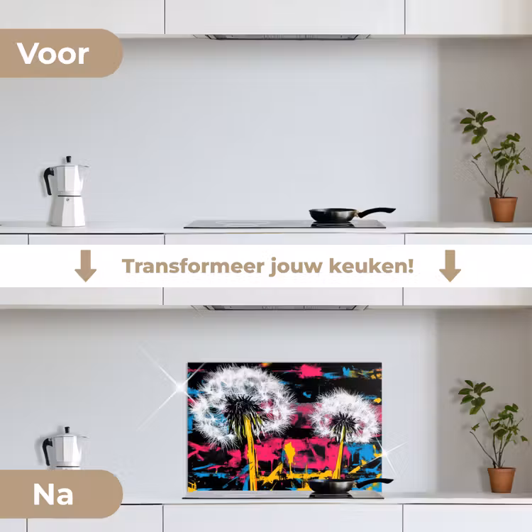 Spatscherm keuken - Street Art - Kleurrijk - Muur — 2