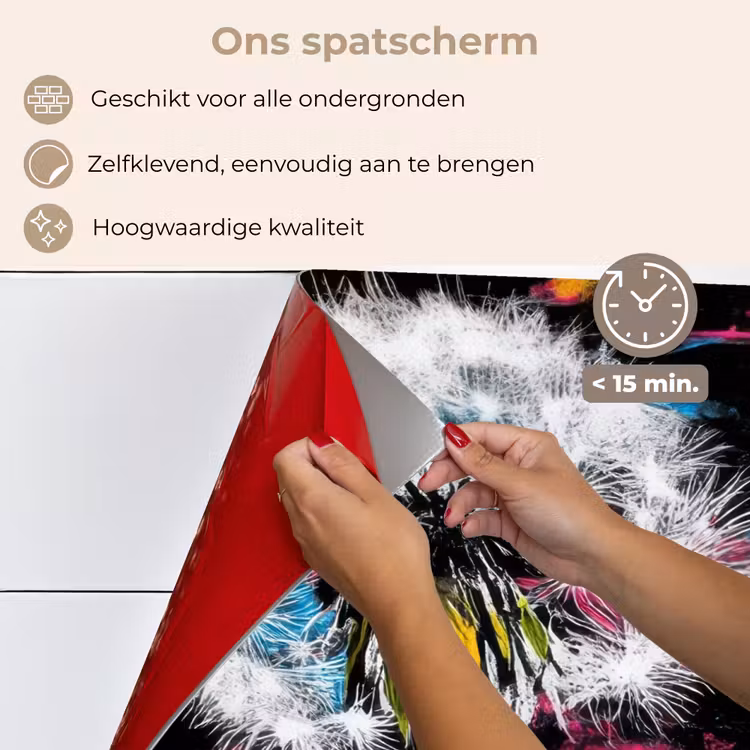 Spatscherm keuken - Street Art - Kleurrijk - Muur — 3