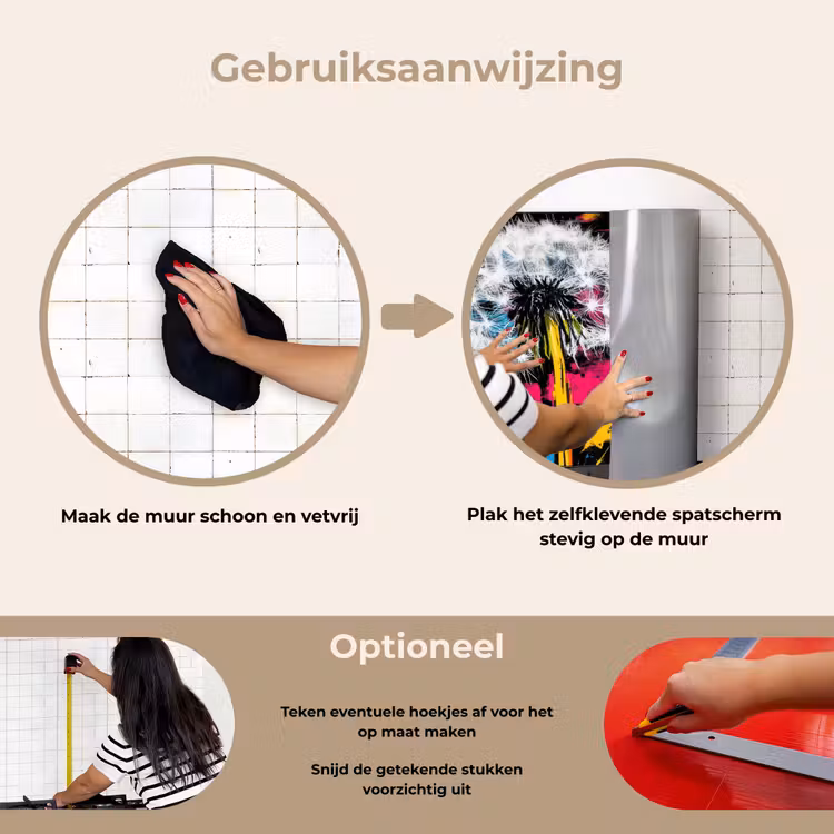 Spatscherm keuken - Street Art - Kleurrijk - Muur — 7