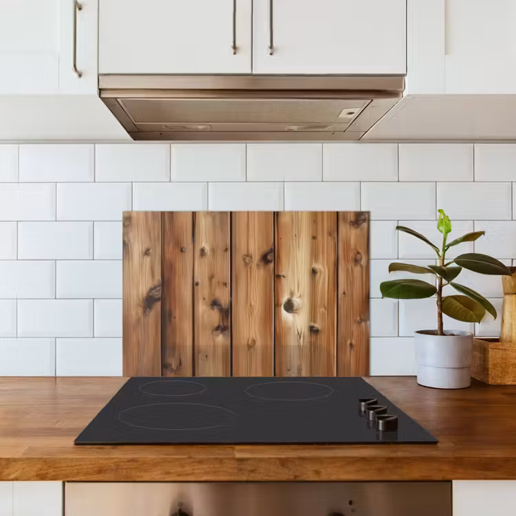 Spatscherm keuken - Hout - Planken - Bruin — 5