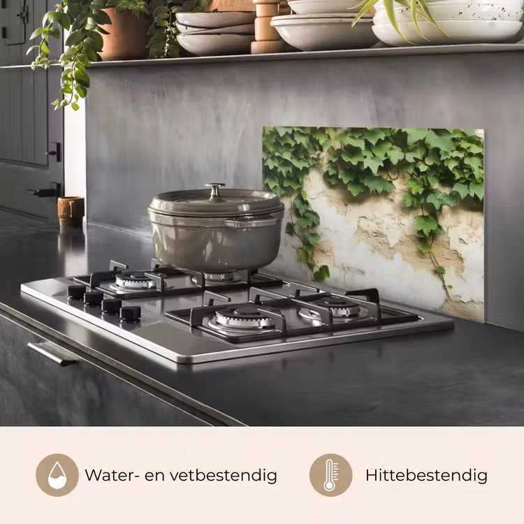 Spatscherm keuken - Klimop - Muur - Groen — 6