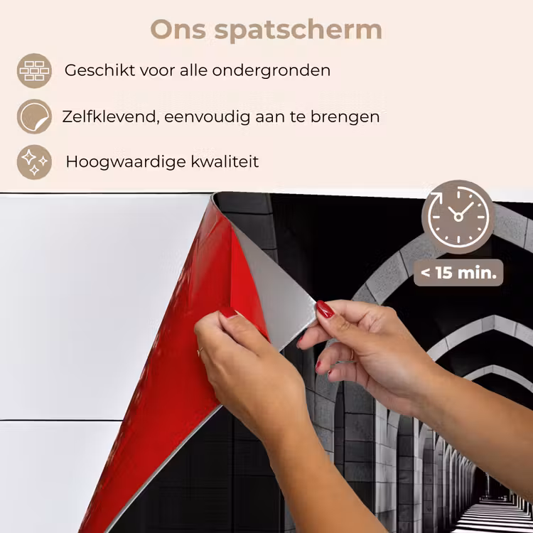 Spatscherm keuken - Gang - Bogen - Schaduw - Diepte — 4