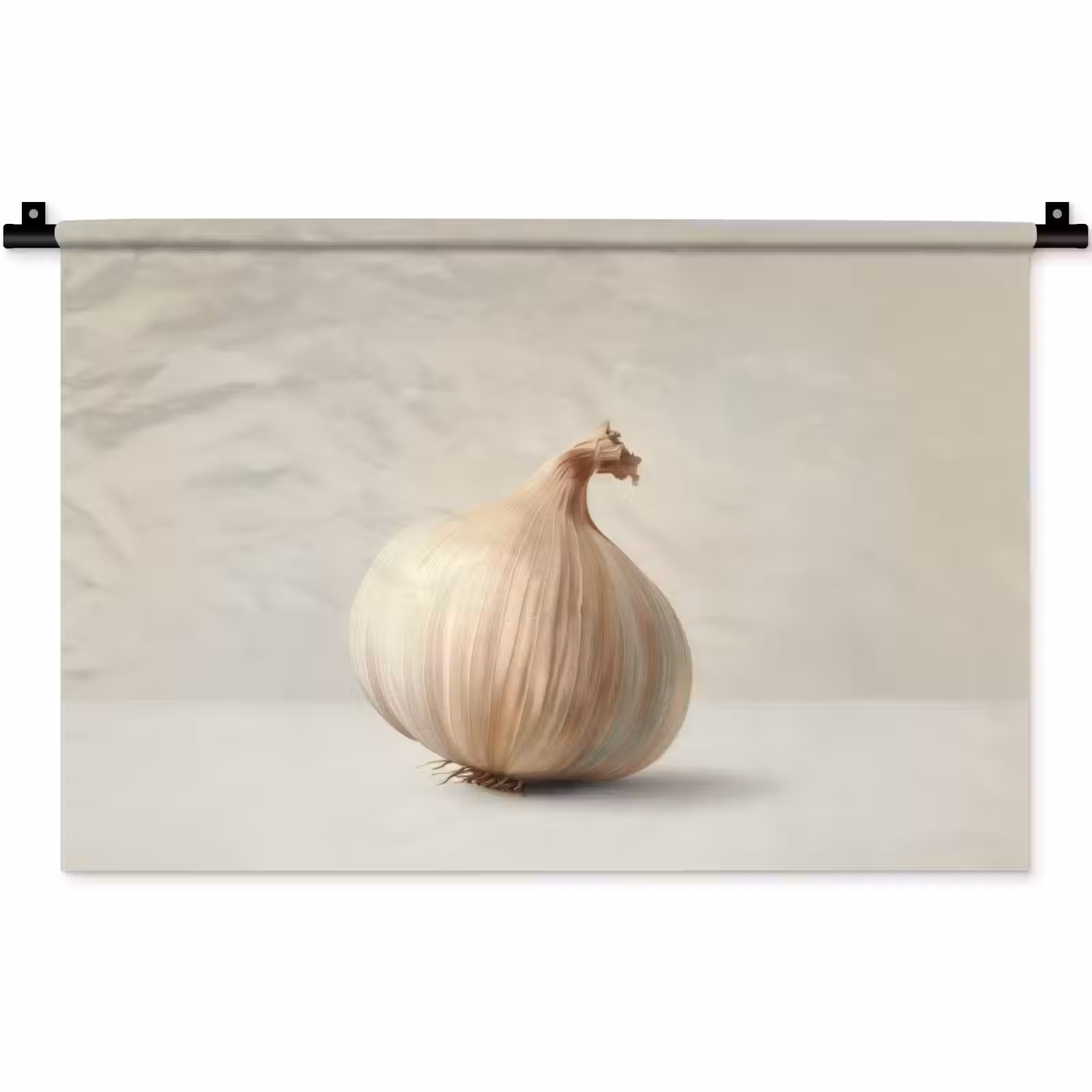 Wandkleed - Knoflook - Natuurlijk - Beige — 1