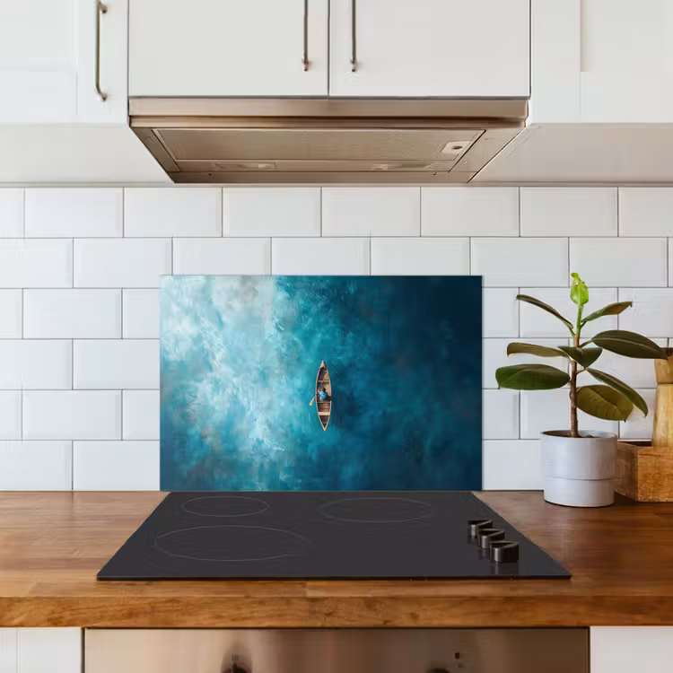 Spatscherm keuken - Bootje - Water - Blauw — 6
