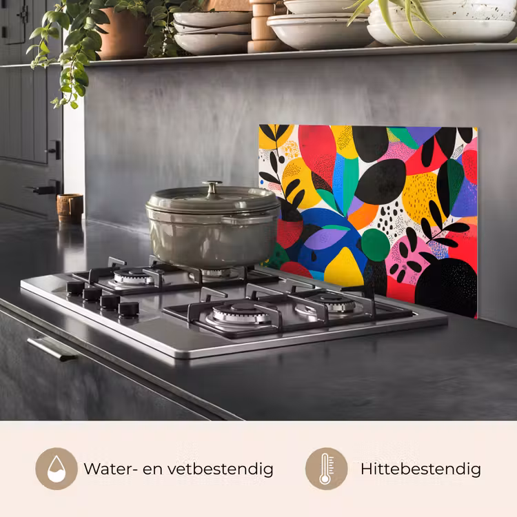 Spatscherm keuken - Vormen - Stippen - Kleurrijk — 7