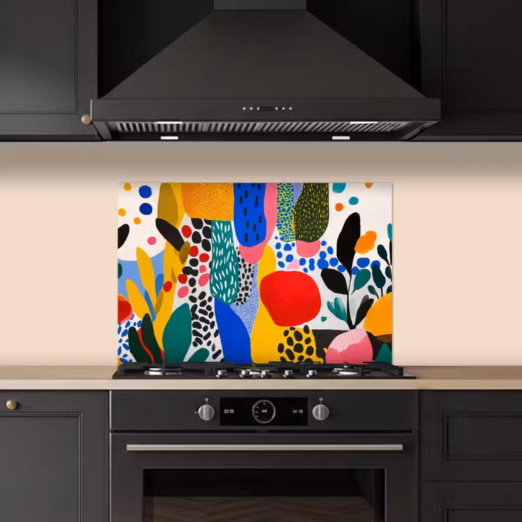 Spatscherm keuken - Stippen - Vormen - Modern - Kleuren — 2