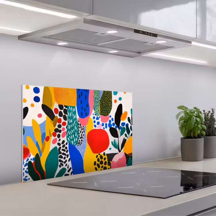 Spatscherm keuken - Stippen - Vormen - Modern - Kleuren — 5
