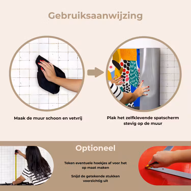 Spatscherm keuken - Stippen - Vormen - Modern - Kleuren — 8