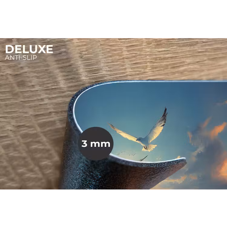 Placemat - 6 stuks - Meeuwen - Zee - Wolken -Blauw — 4
