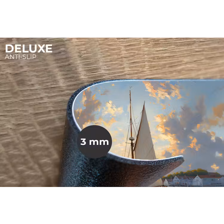 Placemat - 6 stuks - Zeilboot - Zon - Pier - Hout — 4