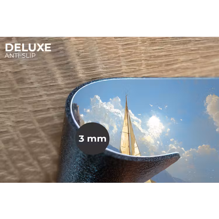 Placemat - 6 stuks - Zeilschip - Zee - Rotsen - Wolken — 4