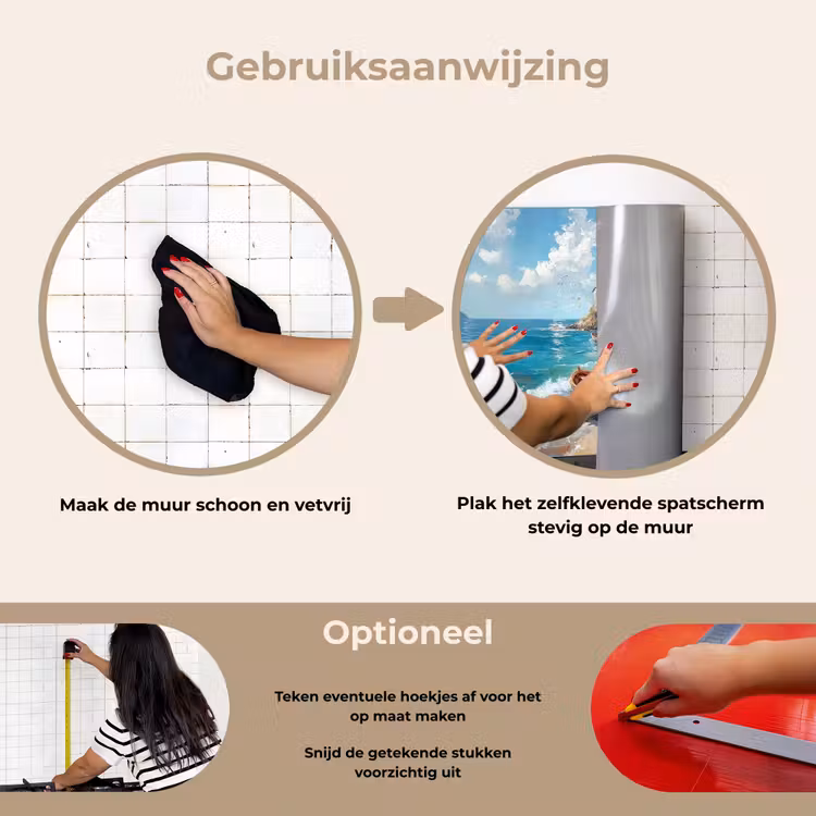 Spatscherm keuken - Boten - Rotsen - Zee - Zon — 8