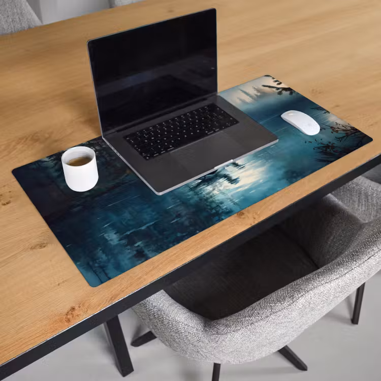 Bureau onderlegger - Bos - Water - Eenden - Mistig — 2