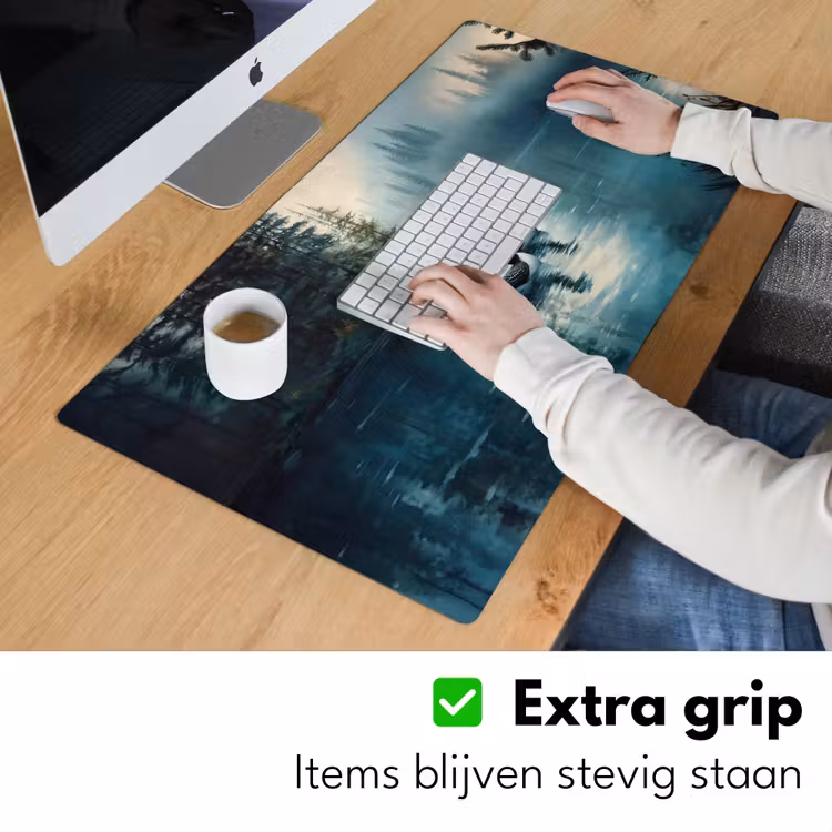 Bureau onderlegger - Bos - Water - Eenden - Mistig — 5