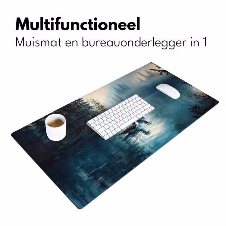 Bureau onderlegger - Bos - Water - Eenden - Mistig — 6