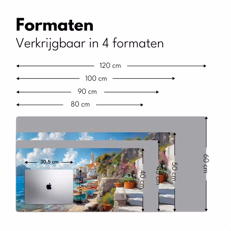 Bureau onderlegger - Boten - Rotsen - Zee - Zon — 7