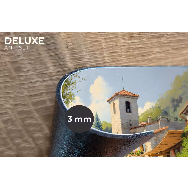 Placemat - 6 stuks - Dorp - Zon - Kraampjes - Huizen — 4