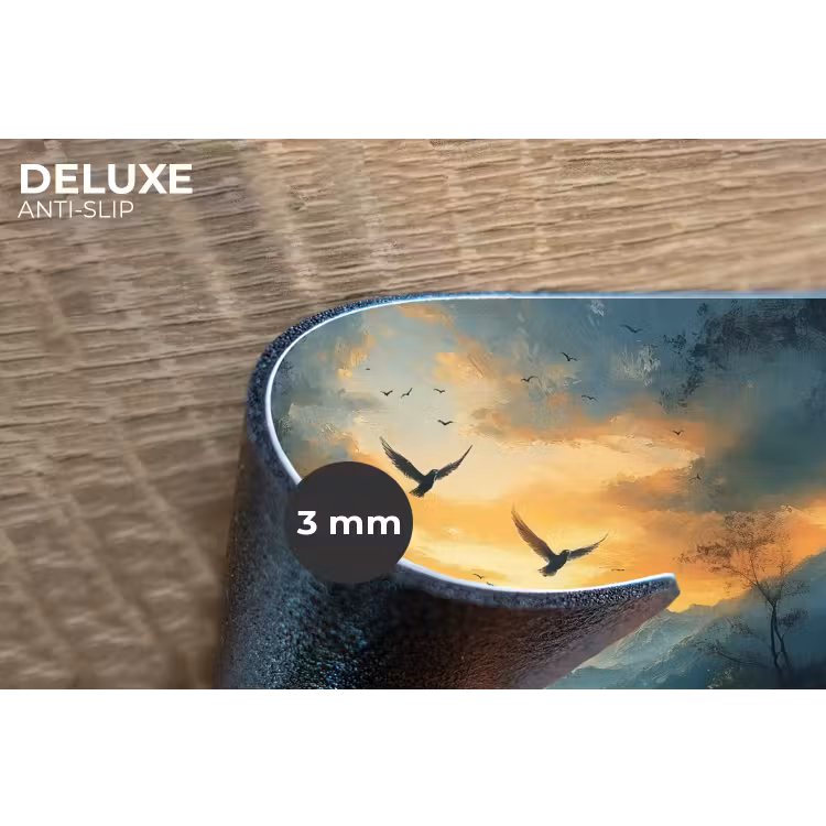 Placemat - 6 stuks - Vogels - Zon - Bomen - Groen — 4