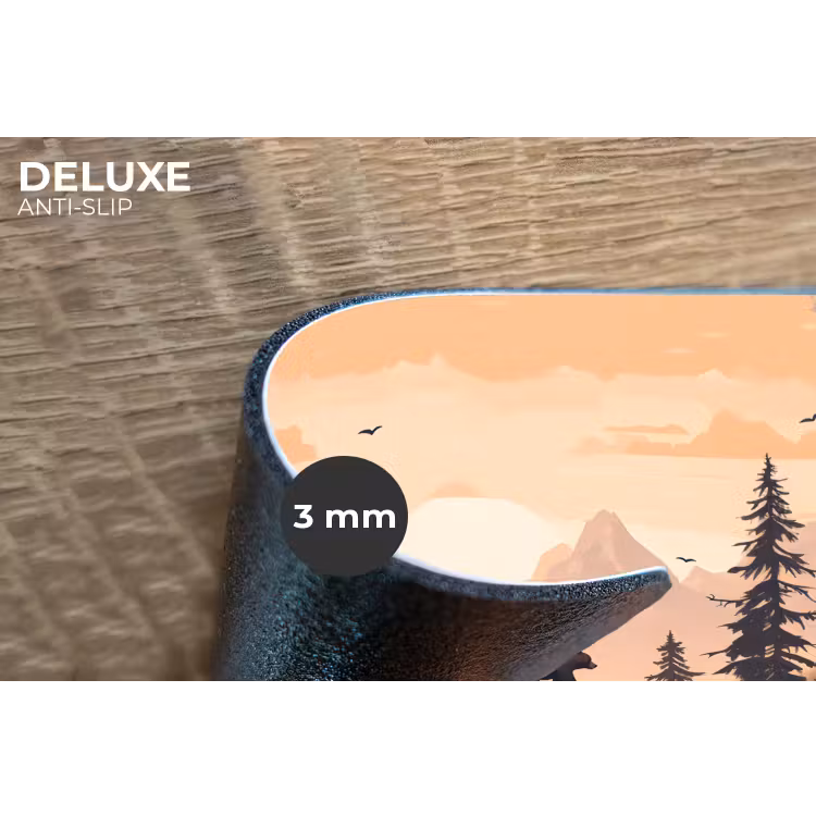 Placemat - 6 stuks - Beren - Bomen - Landschap - Zonsondergang — 4