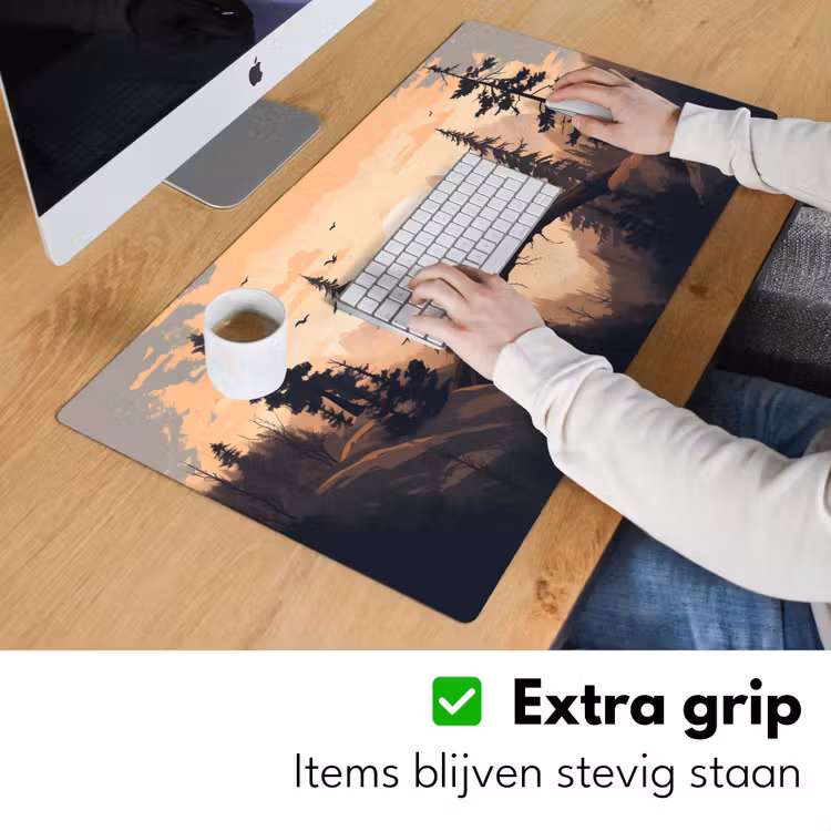 Bureau onderlegger - Beren - Bomen - Landschap - Zonsondergang — 5