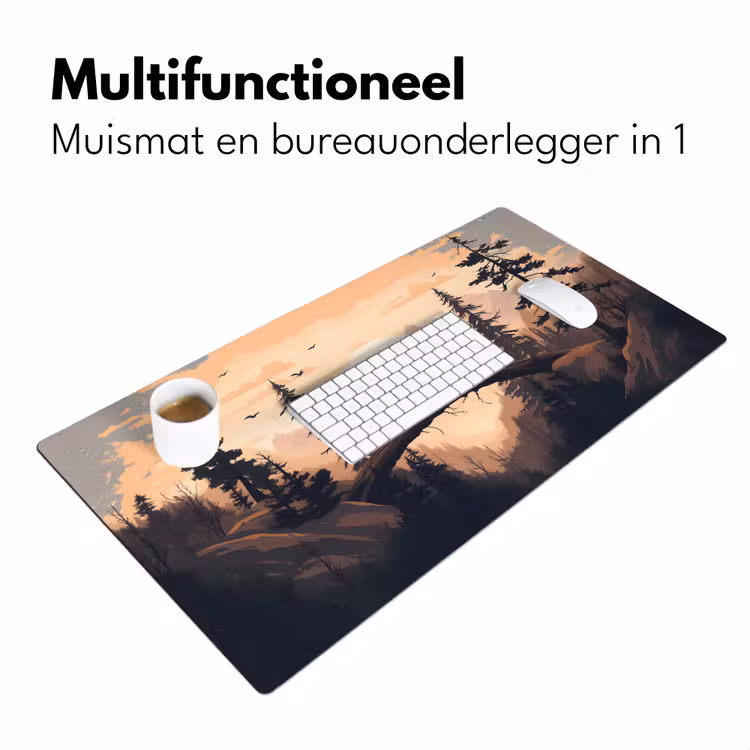Bureau onderlegger - Beren - Bomen - Landschap - Zonsondergang — 6