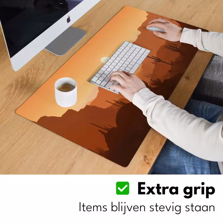 Bureau onderlegger - Landschap - Woestijn - Cactussen - Zon — 5
