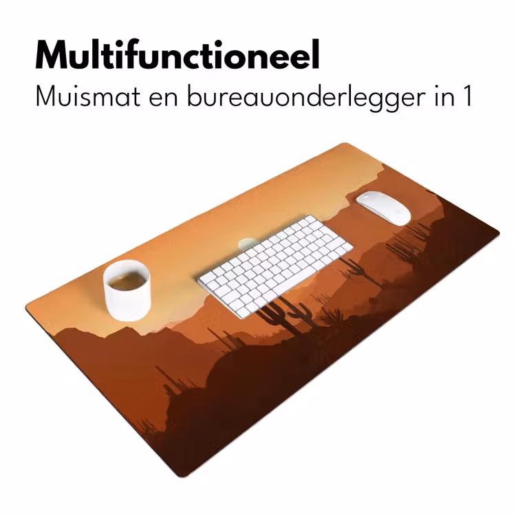 Bureau onderlegger - Landschap - Woestijn - Cactussen - Zon — 6