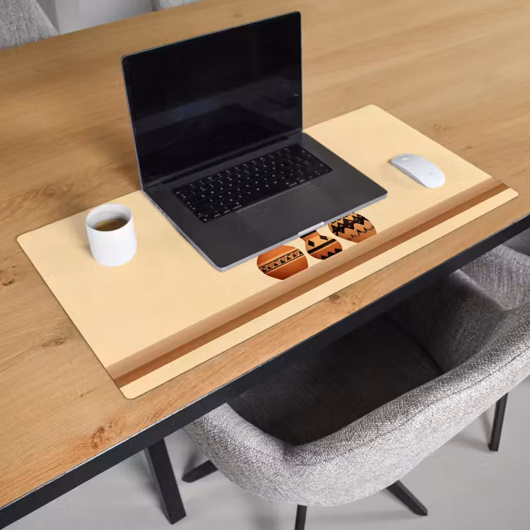 Bureau onderlegger - Vazen - Bloemen - Bladeren - Minimalistisch — 2