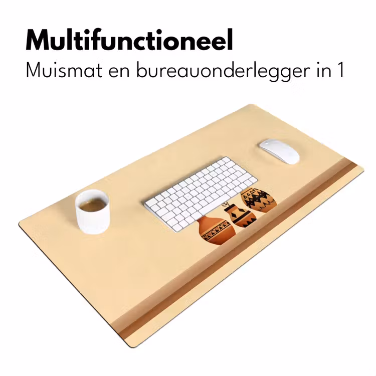 Bureau onderlegger - Vazen - Bloemen - Bladeren - Minimalistisch — 6
