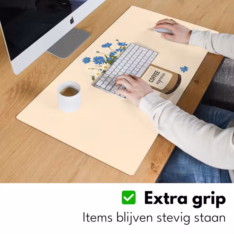 Bureau onderlegger - Coffee - Blik - Minimalistisch - Bloemen — 5