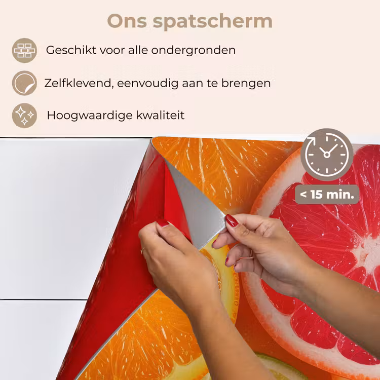 Spatscherm keuken - Fruit - Kleurrijk - Close up — 4