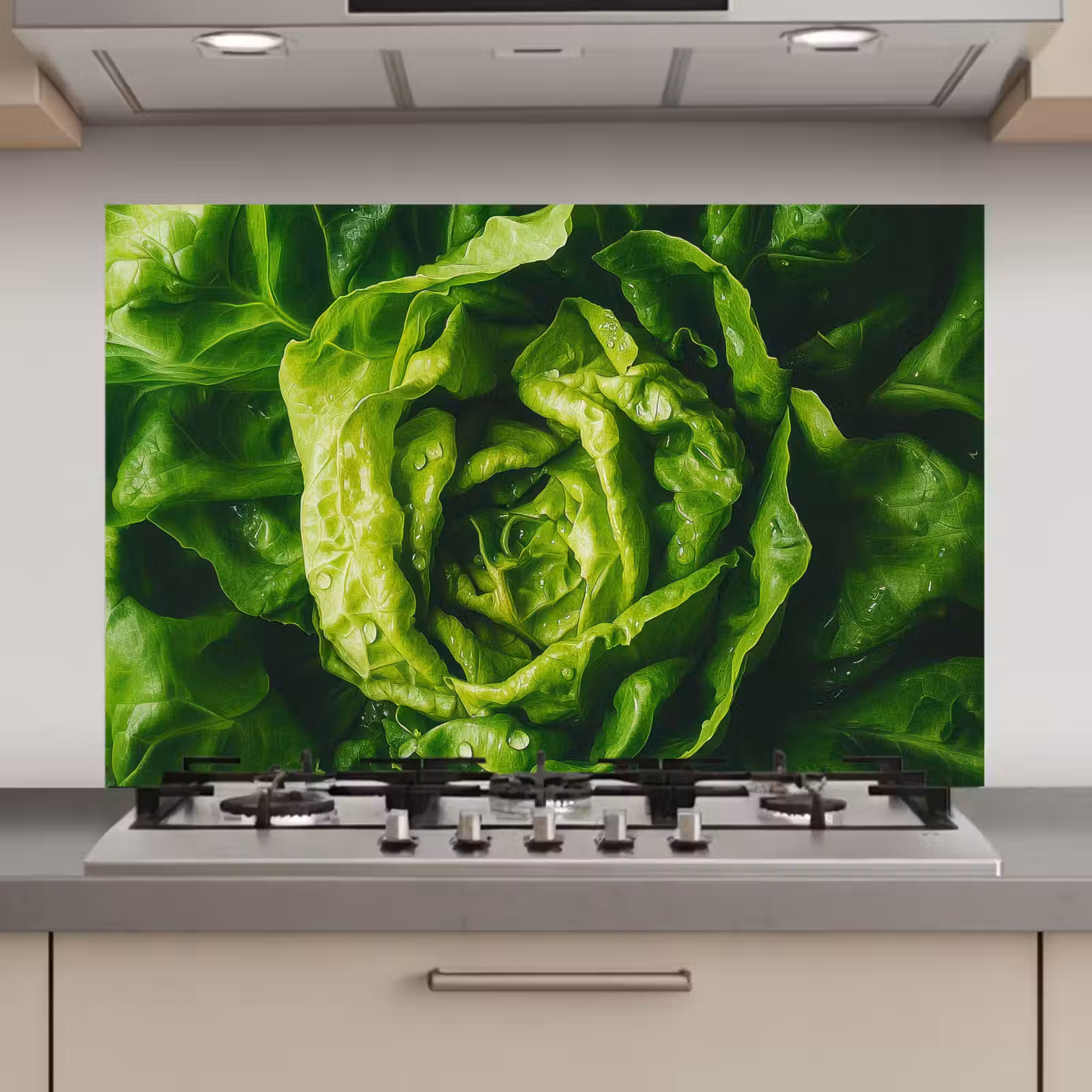 Spatscherm keuken - Groente - Sla - Groen — 1