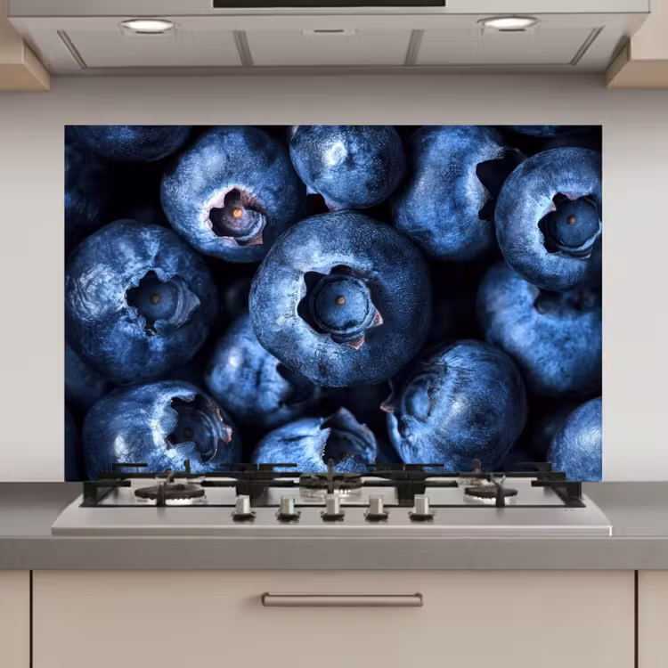 Spatscherm keuken - Bessen - Blauw - Fruit — 1
