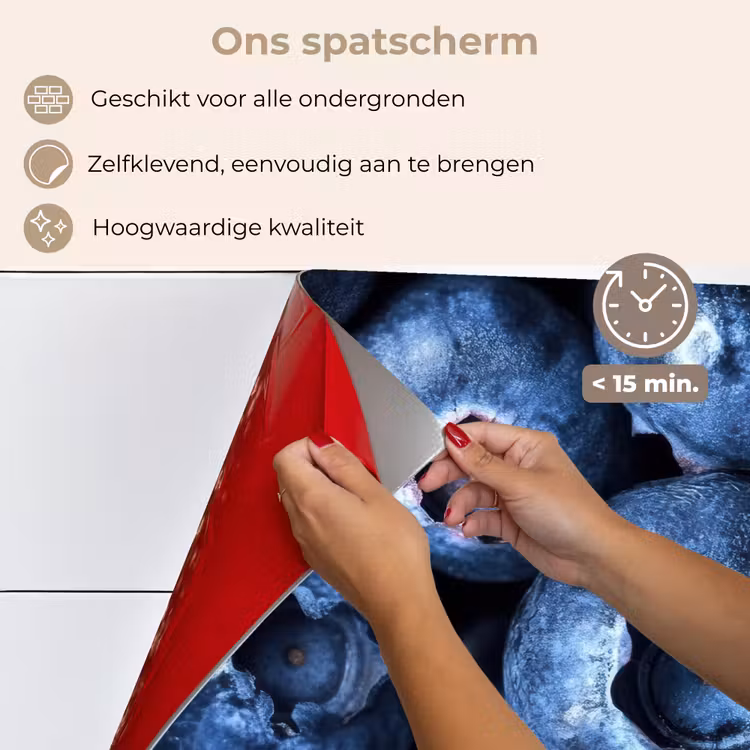 Spatscherm keuken - Bessen - Blauw - Fruit — 4
