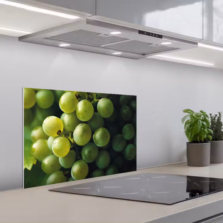 Spatscherm keuken - Druiven - Tros - Groen — 5