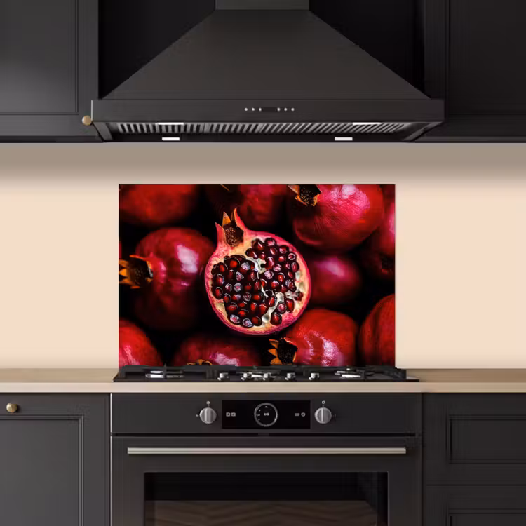 Spatscherm keuken - Granaatappel - Rood - Fruit — 2