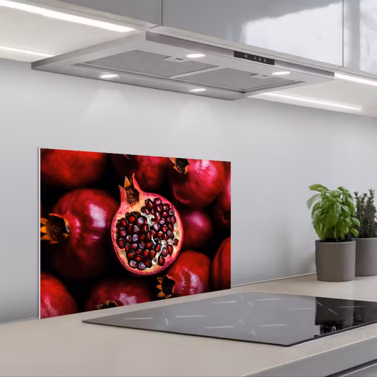 Spatscherm keuken - Granaatappel - Rood - Fruit — 5