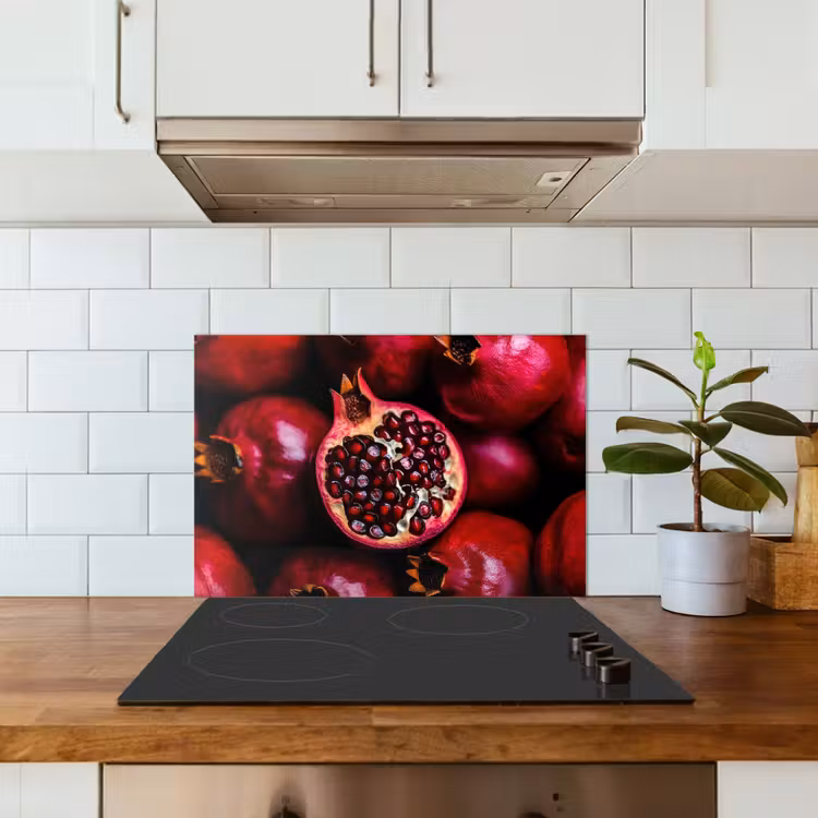 Spatscherm keuken - Granaatappel - Rood - Fruit — 6