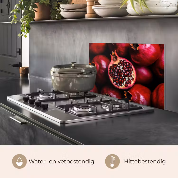 Spatscherm keuken - Granaatappel - Rood - Fruit — 7