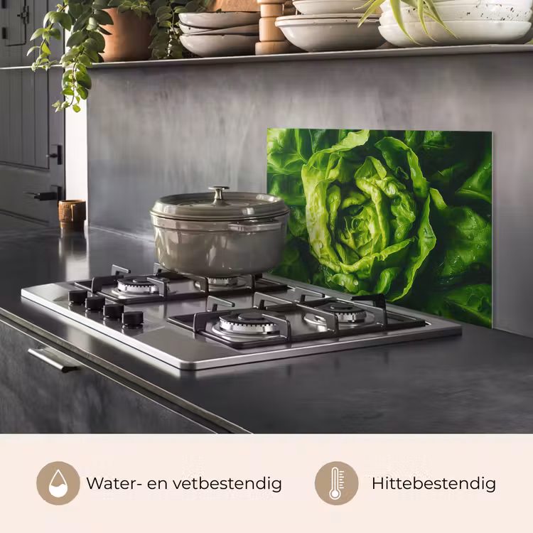 Spatscherm keuken - Groente - Sla - Groen — 7
