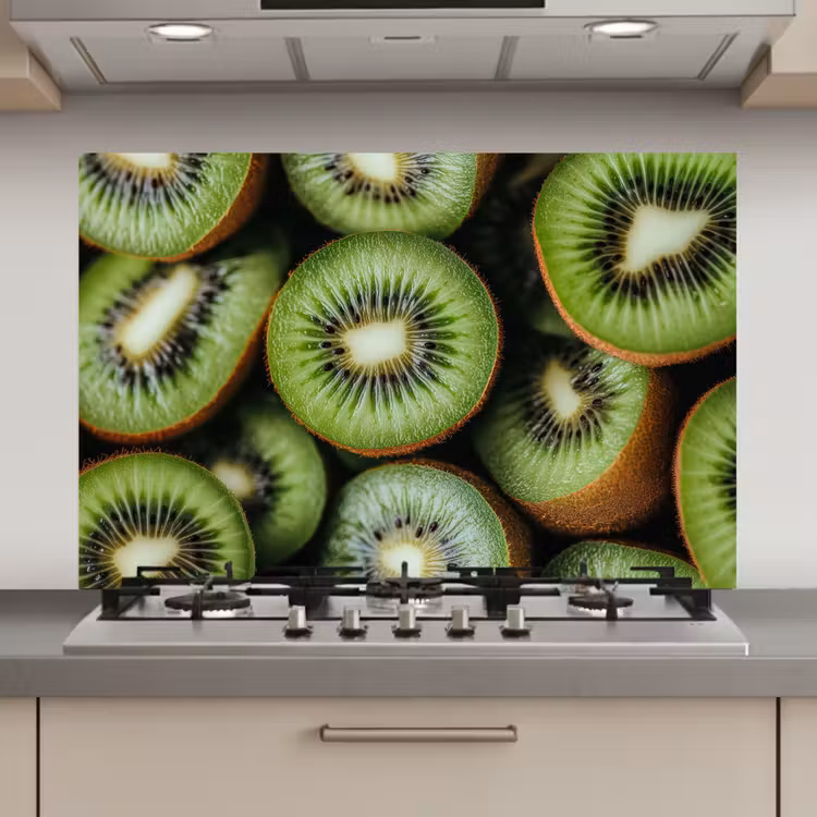 Spatscherm keuken - Kiwi - Fruit - Groen — 1