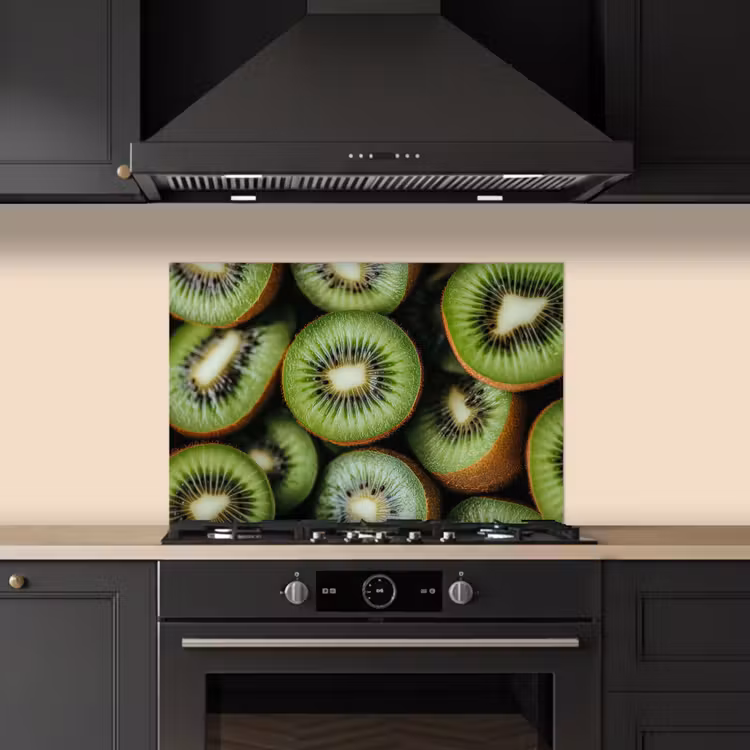 Spatscherm keuken - Kiwi - Fruit - Groen — 2