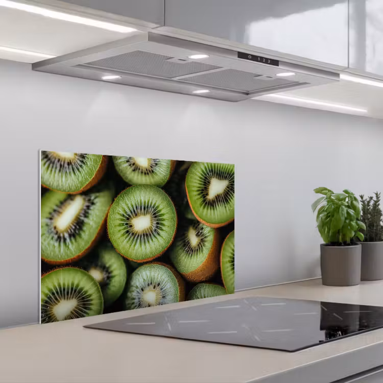 Spatscherm keuken - Kiwi - Fruit - Groen — 5