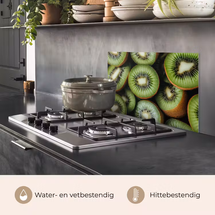 Spatscherm keuken - Kiwi - Fruit - Groen — 7