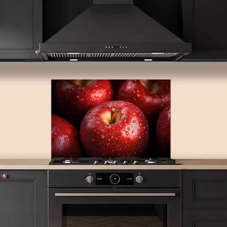 Spatscherm keuken - Rood - Appels - Fruit — 2
