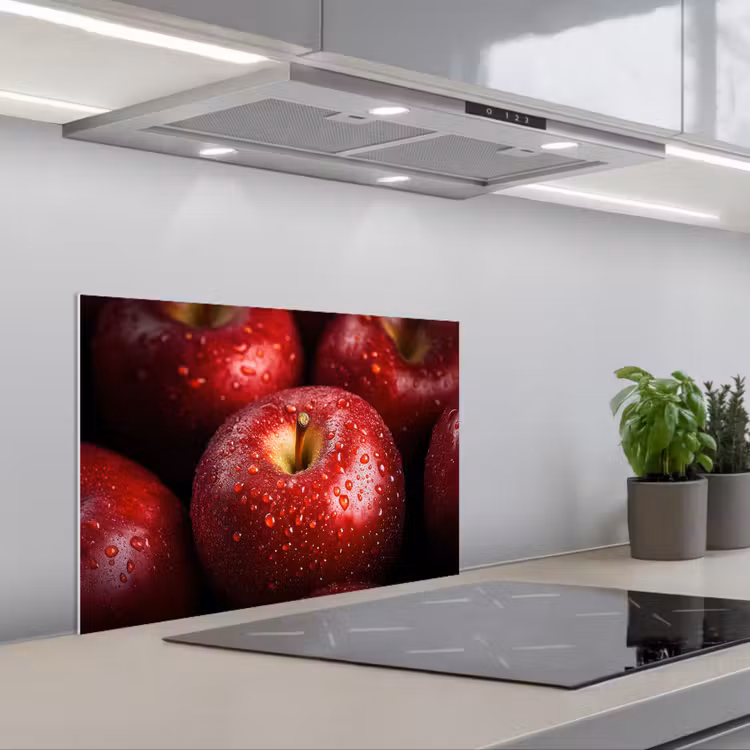 Spatscherm keuken - Rood - Appels - Fruit — 5
