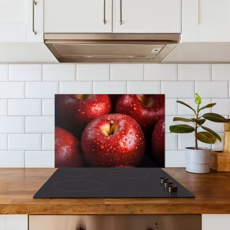 Spatscherm keuken - Rood - Appels - Fruit — 6