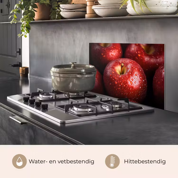 Spatscherm keuken - Rood - Appels - Fruit — 7